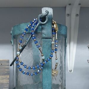 Vintage Glass Beaded Rosary Prayer Rosary